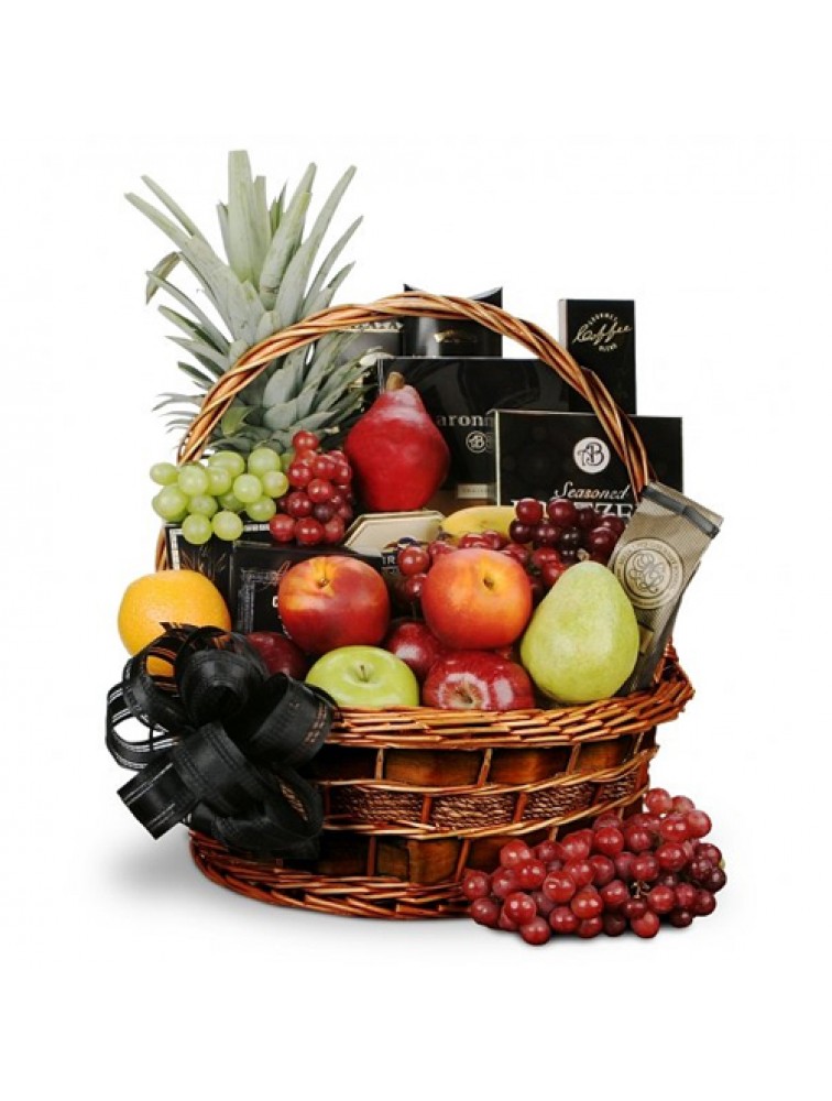 Fruit Basket with Cookies Fruit Basket with Cookies